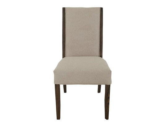 IFD - Black Verona - Upholstered Chair in Ivory - IFD3911CHU veiw 2
