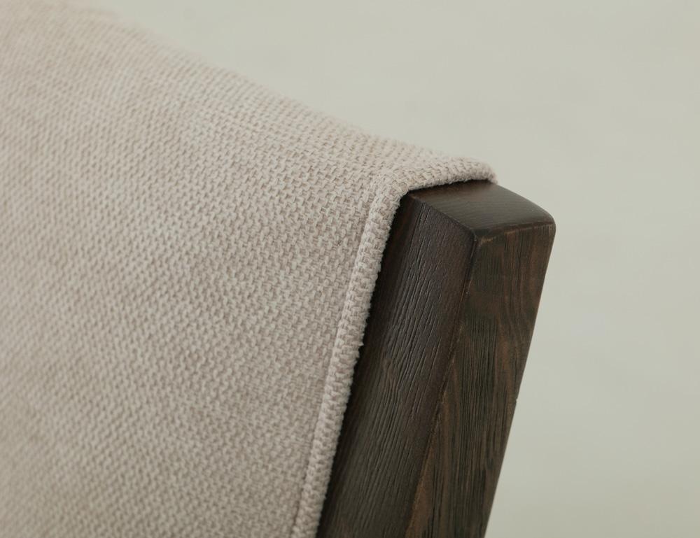 IFD - Black Verona - Upholstered Chair in Ivory - IFD3911CHU veiw 6