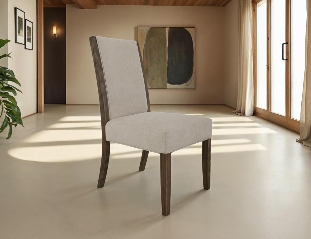 IFD - Black Verona - Upholstered Chair in Ivory - IFD3911CHU veiw 8