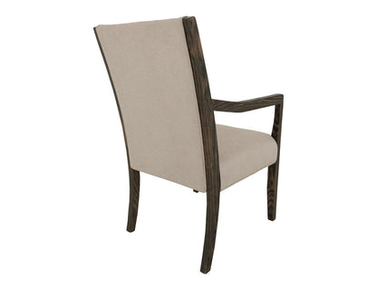 IFD - Black Verona - Upholstered Dining Armchair in Ivory - IFD3912CHU veiw 3