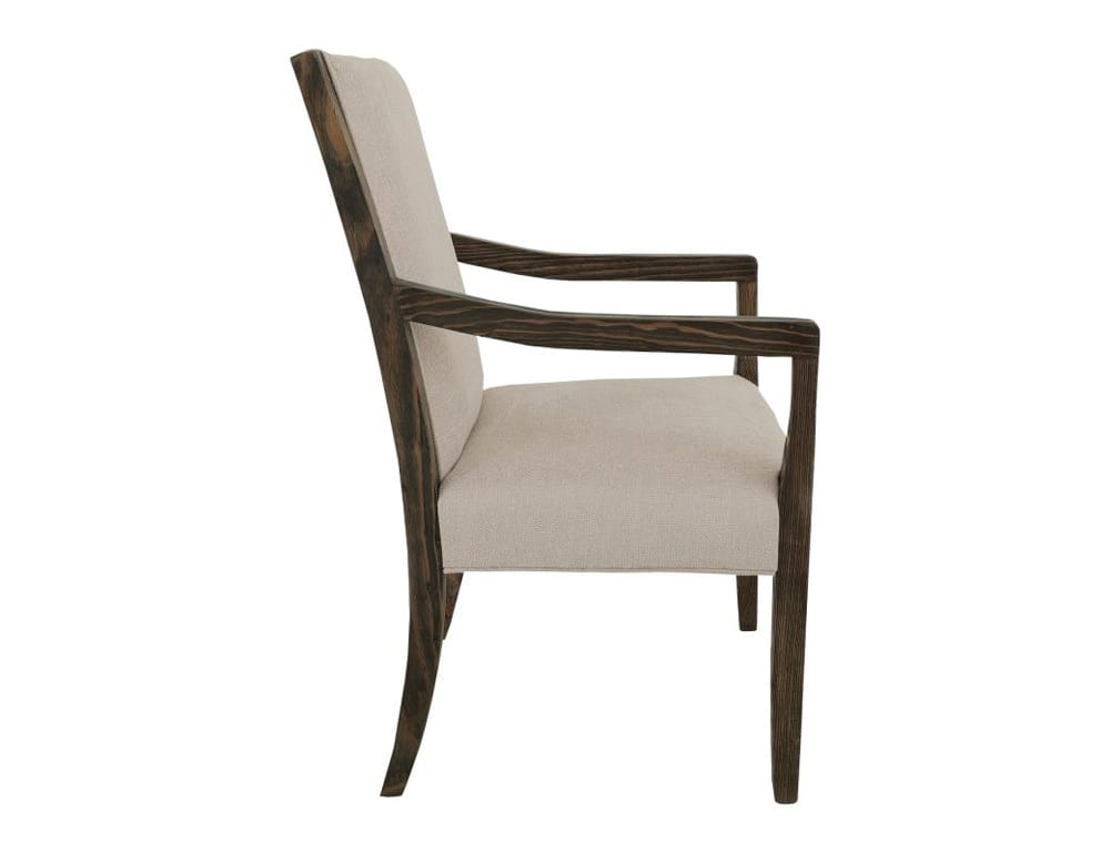 IFD - Black Verona - Upholstered Dining Armchair in Ivory - IFD3912CHU veiw 4