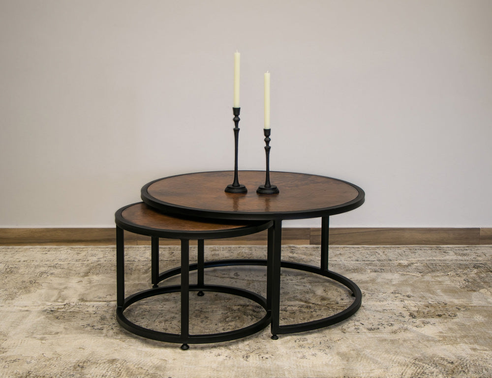 IFD - Blackburn - Copper Top & Iron Base Cocktail Table - IFD7781CKT view 2