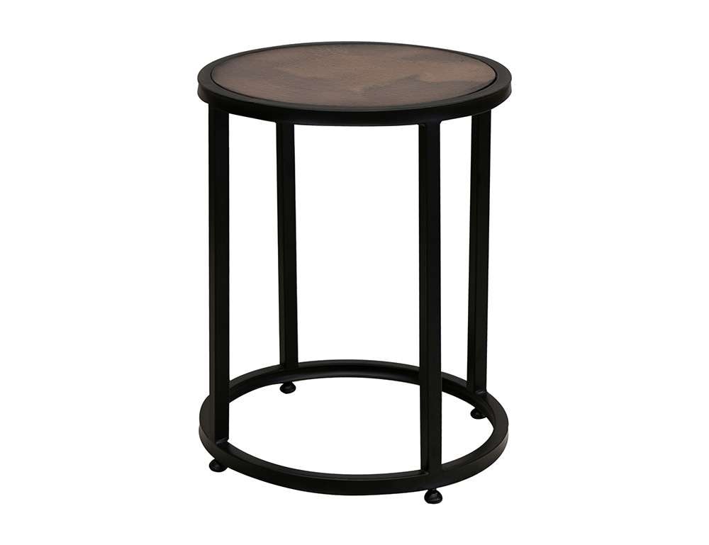 IFD - Blackburn - Copper Top & Iron Base End Table - IFD7782END veiw 1