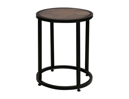 IFD - Blackburn - Copper Top & Iron Base End Table - IFD7782END veiw 1