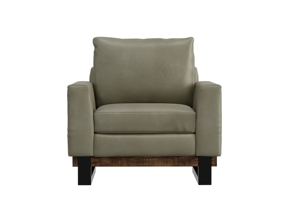 IFD  - Blackburn  - Metal & Wood Base, Armchair  - Green  - IUP778-ACH-232 view 2