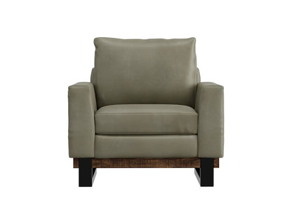 IFD  - Blackburn  - Metal & Wood Base, Armchair  - Green  - IUP778-ACH-232 view 2