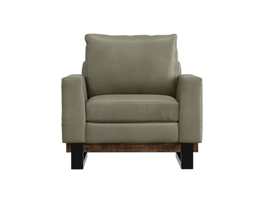 IFD  - Blackburn  - Metal & Wood Base, Armchair  - Green  - IUP778-ACH-232 view 2