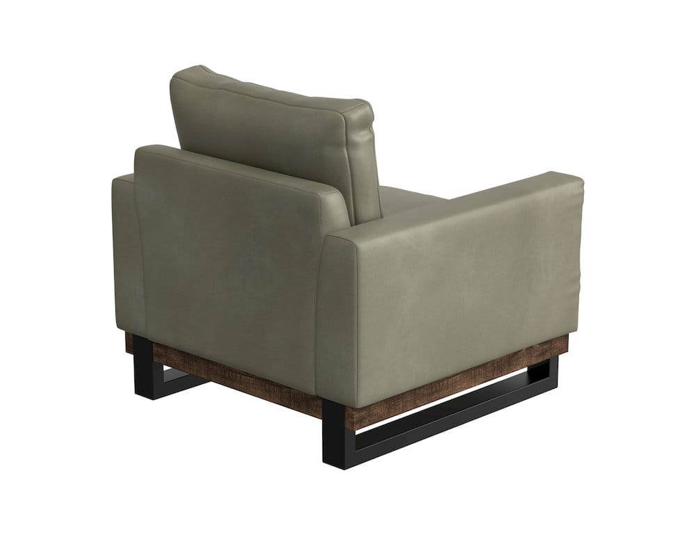 IFD  - Blackburn  - Metal & Wood Base, Armchair  - Green  - IUP778-ACH-232 view 3