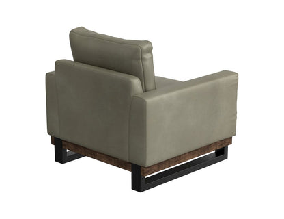 IFD  - Blackburn  - Metal & Wood Base, Armchair  - Green  - IUP778-ACH-232 view 3