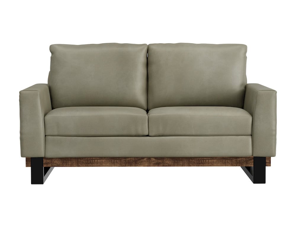 IFD  - Blackburn  - Metal & Wood Base, Loveseat  - Green  - IUP778-LOV-232 view 2