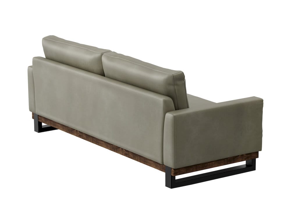 IFD  - Blackburn  - Metal & Wood Base, Sofa  - Green  - IUP778-SOF-232 view 3