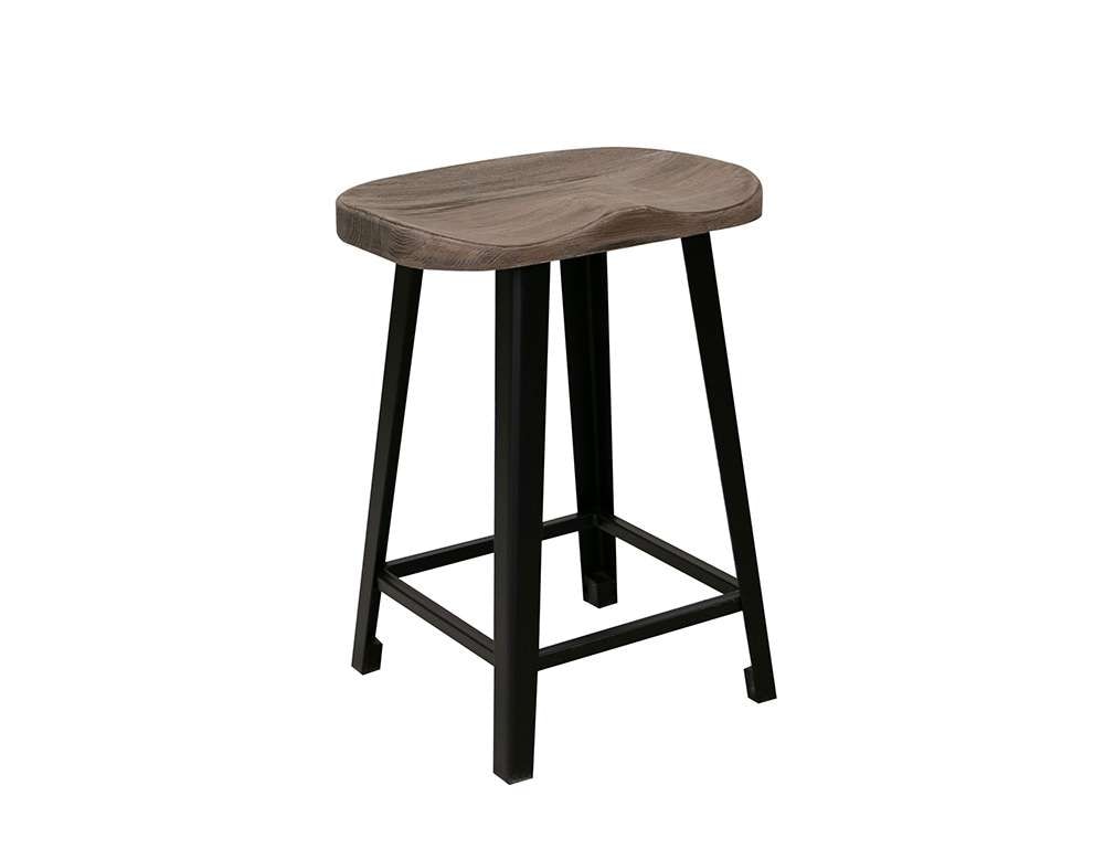 IFD - Blacksmith - 24in Wooden Stool - IFD2321STL veiw 1