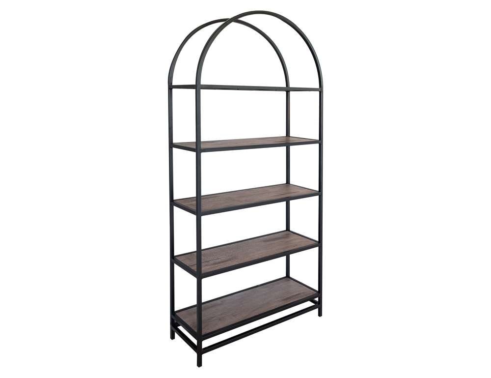 IFD - Blacksmith 5 Shelves, Bookcase - IFD2321BKS veiw 1
