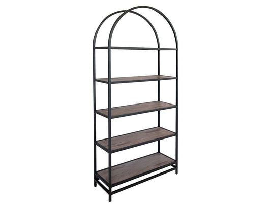 IFD - Blacksmith 5 Shelves, Bookcase - IFD2321BKS veiw 1
