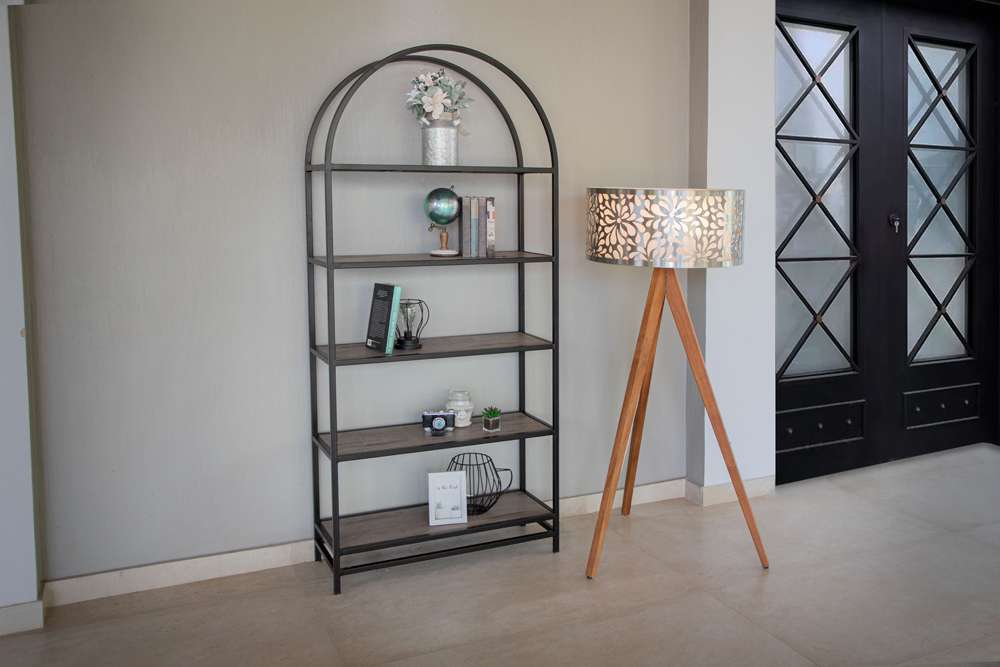 IFD - Blacksmith 5 Shelves, Bookcase - IFD2321BKS veiw 2