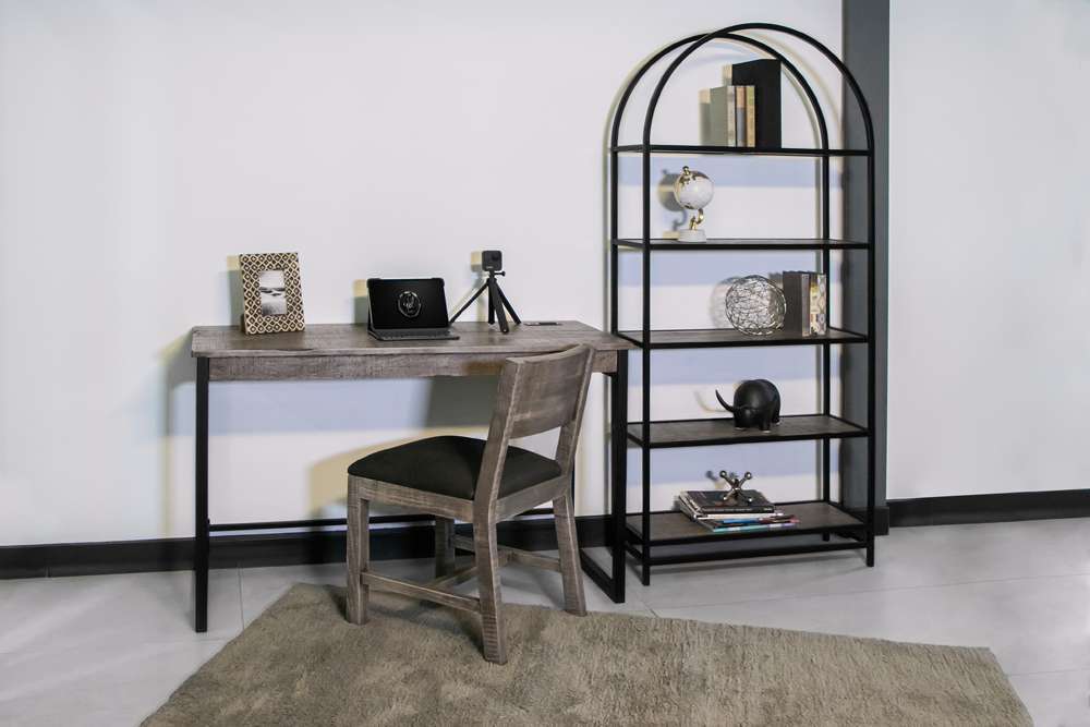 IFD - Blacksmith 5 Shelves, Bookcase - IFD2321BKS veiw 3