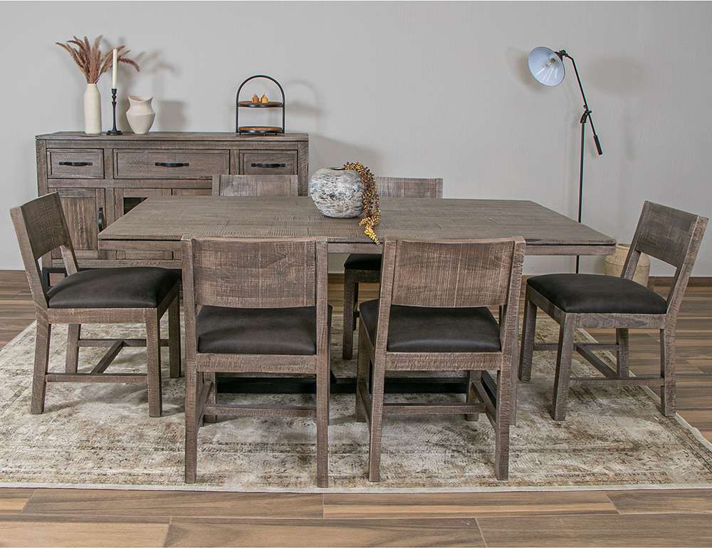 IFD - Blacksmith - Metal Base Dining Table - IFD2321TBL veiw 2