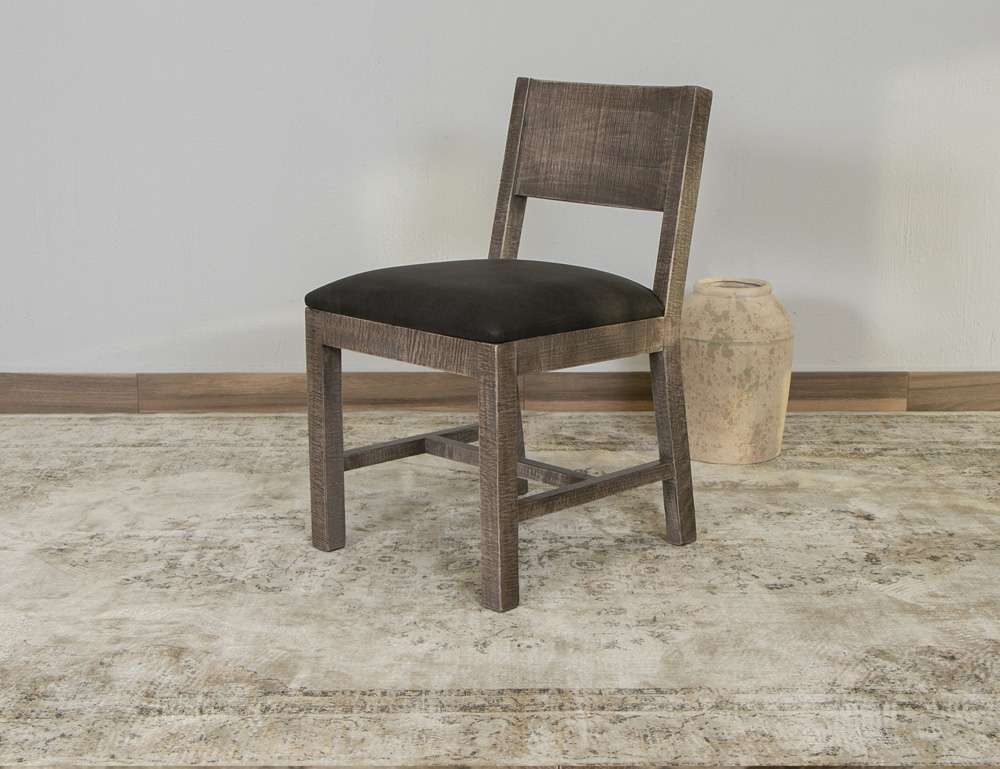 IFD - Blacksmith - Upholstered Seat Wooden Chair (Set of 2) - IFD2321CHR veiw 4