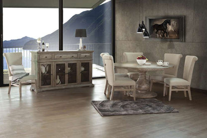 IFD - Bonanza Console w/ 4 Glass Doors w/3 Drawers - IFD410CONS veiw 3