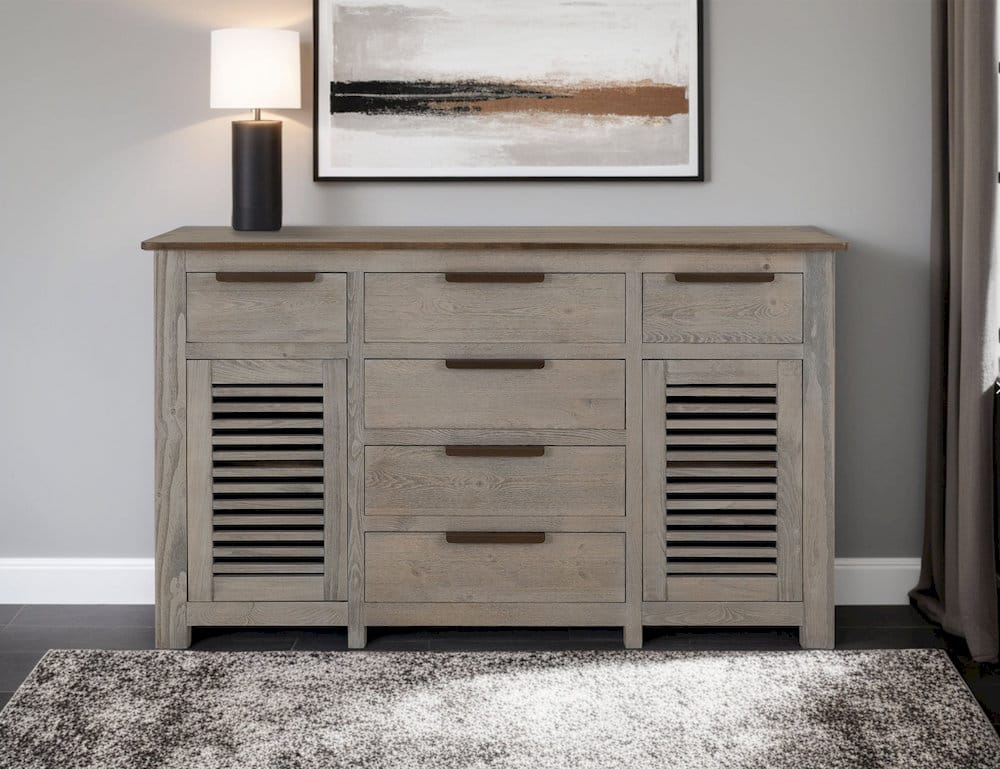 IFD  - Bonfire  - 6 Drawer, 2 Door, Buffet  - Beige  - IFD8631BFFIV view 5