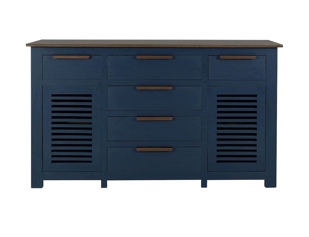 IFD  - Bonfire  - 6 Drawer, 2 Door, Buffet  - Blue  - IFD8631BFFBL view 1