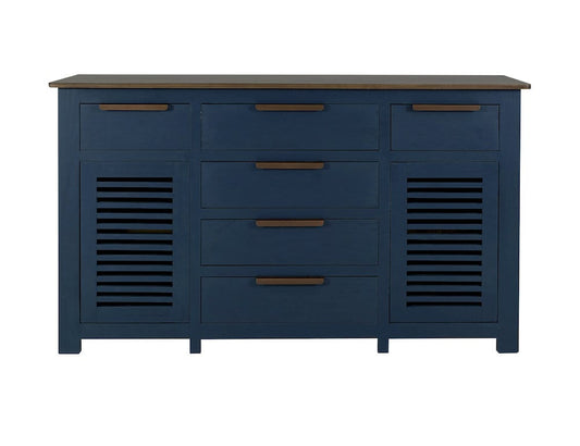 IFD  - Bonfire  - 6 Drawer, 2 Door, Buffet  - Blue  - IFD8631BFFBL view 1