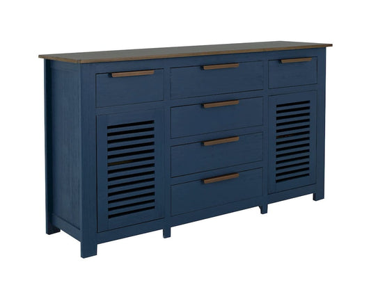 IFD  - Bonfire  - 6 Drawer, 2 Door, Buffet  - Blue  - IFD8631BFFBL view 2