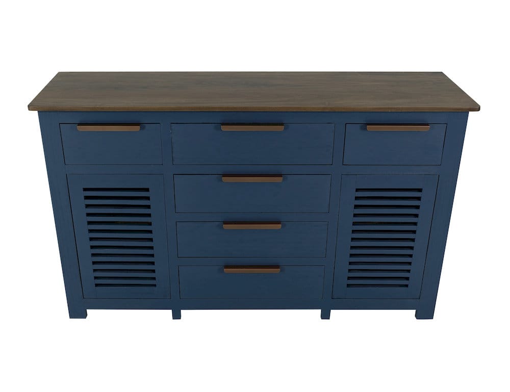IFD  - Bonfire  - 6 Drawer, 2 Door, Buffet  - Blue  - IFD8631BFFBL view 4