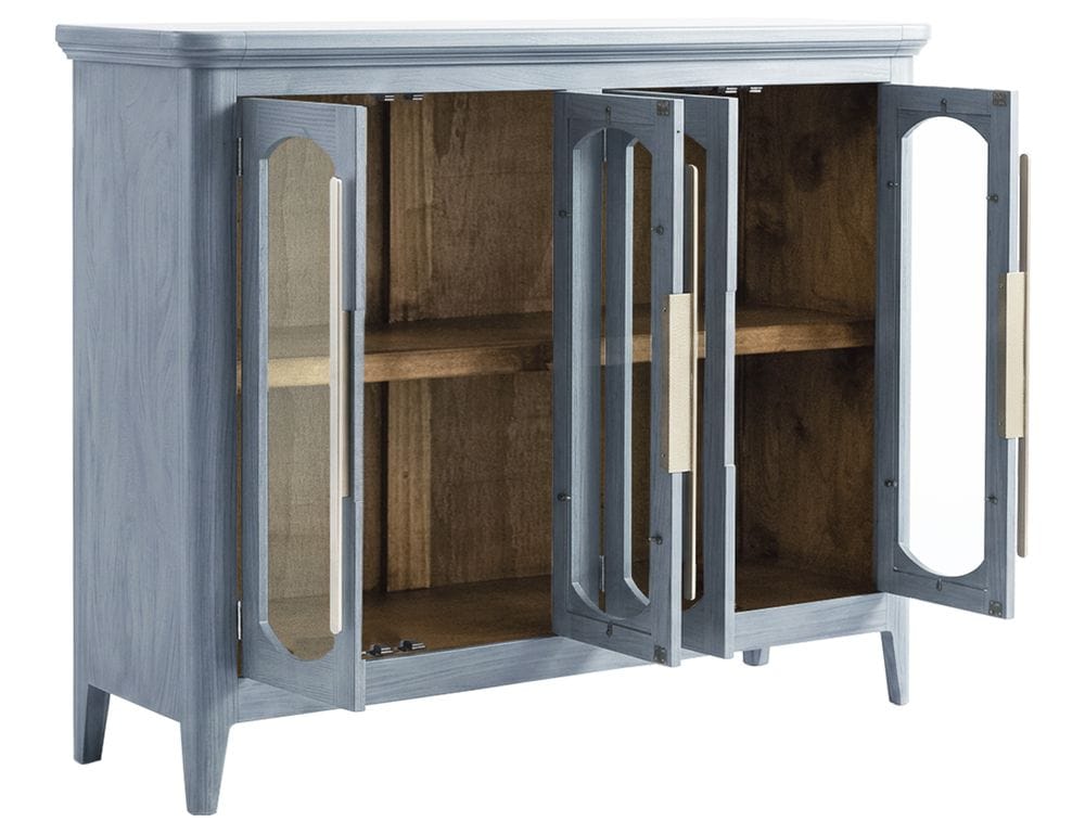 IFD - Brava Collection - 4 Door, Console in Blue - IFD9802CNSBL view 3