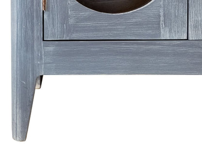 IFD - Brava Collection - 4 Door, Console in Blue - IFD9802CNSBL view 7