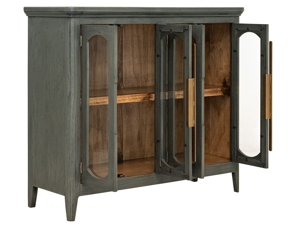 IFD - Brava Collection - 4 Door, Console in Green - IFD9802CNSGN view 3