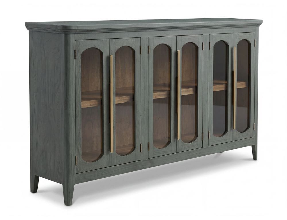 IFD - Brava Collection - 6 Door, Console in Green - IFD9803CNSGN view 1
