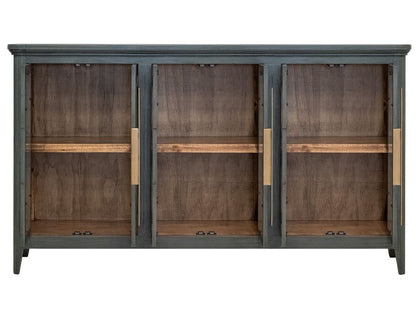 IFD - Brava Collection - 6 Door, Console in Green - IFD9803CNSGN view 4