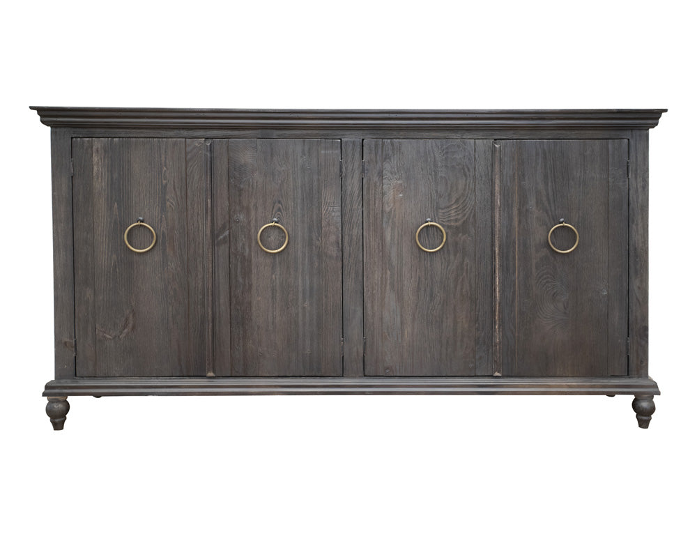 IFD - Capri Console w/4 Doors Charcoal Finish - IFD9901CNSBN view 1