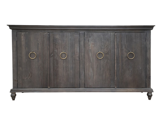 IFD - Capri Console w/4 Doors Charcoal Finish - IFD9901CNSBN view 1