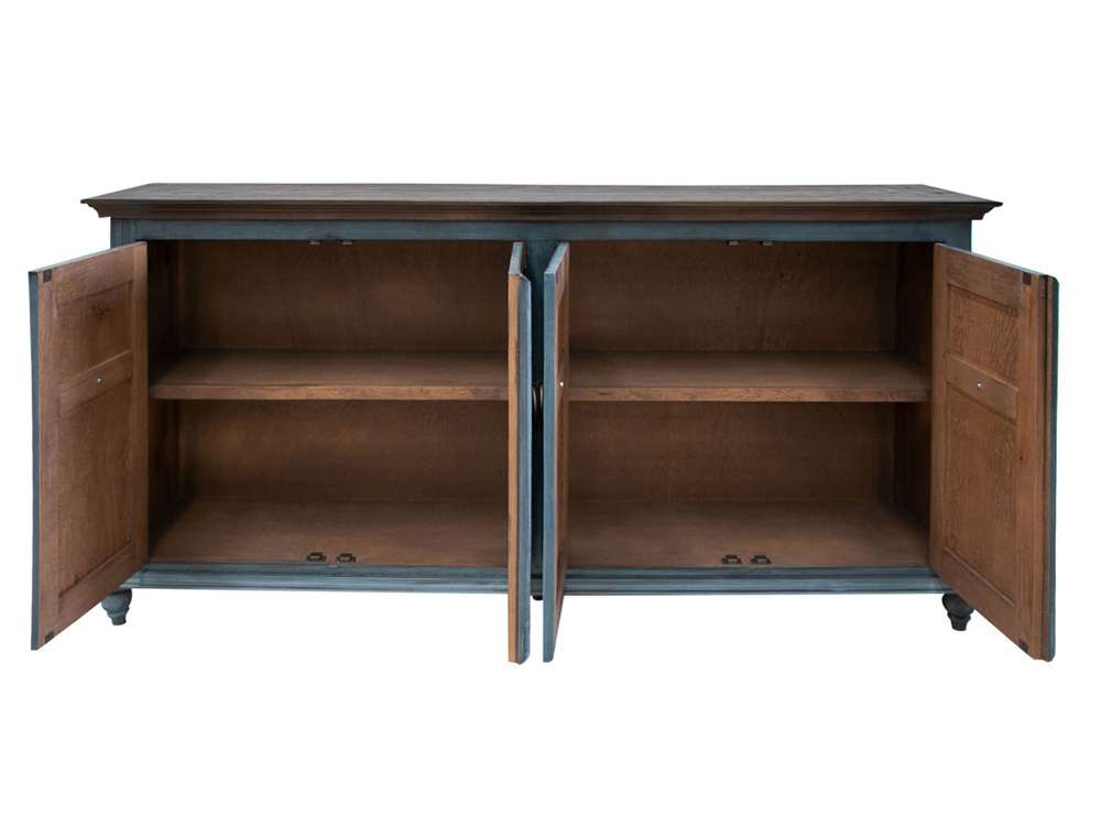 IFD - Capri Console w/4 Doors, Dark Blue Finish - IFD9901CNSDK veiw 3