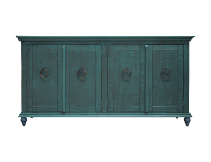 IFD - Capri Console w/4 Doors, Green Finish - IFD990CONS-G view 1