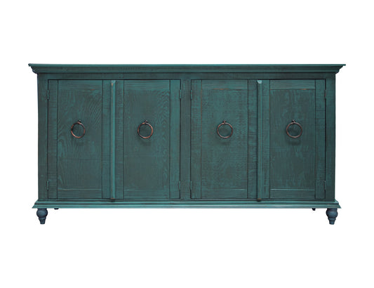 IFD - Capri Console w/4 Doors, Green Finish - IFD990CONS-G view 1
