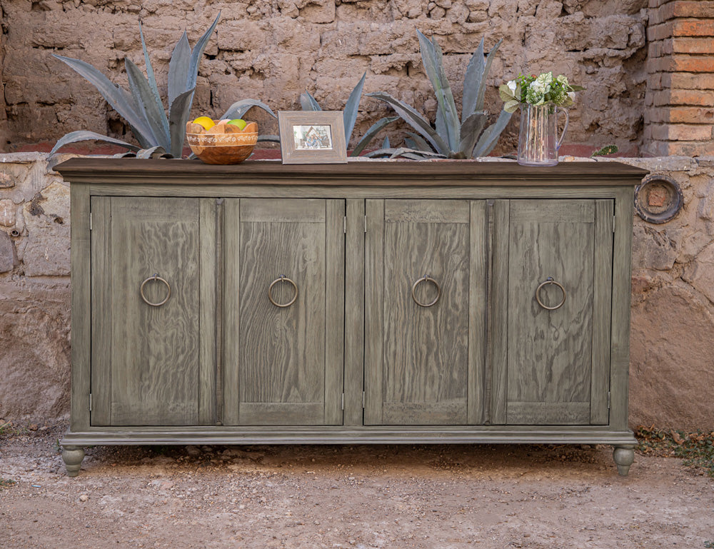 IFD - Capri Console w/4 Doors, Olive Finish - IFD9901CNSOL view 4