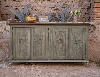 IFD - Capri Console w/4 Doors, Olive Finish - IFD9901CNSOL view 4