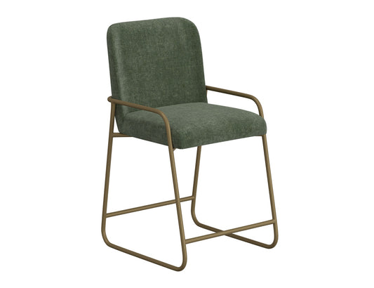 IFD - Comala - Wooden Frame & Metal Base, 24in Upholstered Barstool - IUP800-BST24-111 view 1