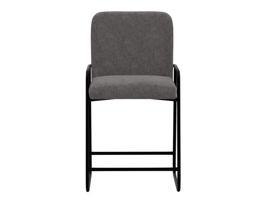 IFD - Comala - Wooden Frame & Metal Base, 24in Upholstered Barstool - IUP800-BST24-121 view 2