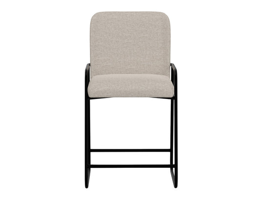 IFD - Comala - Wooden Frame & Metal Base, 24in Upholstered Barstool - IUP800-BST24-161 view 2