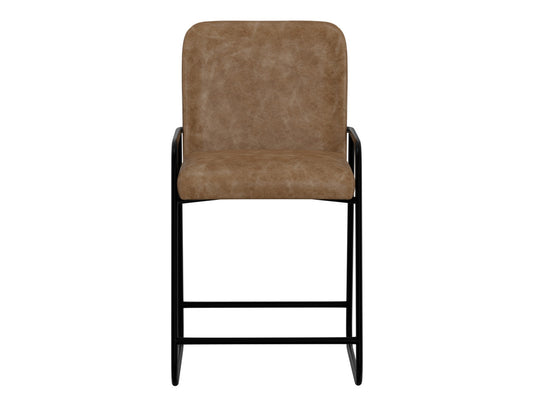 IFD - Comala - Wooden Frame & Metal Base, 24in Upholstered Barstool - IUP800-BST24-202 view 2