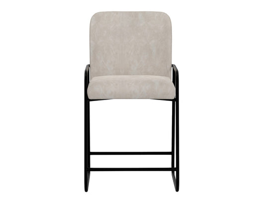 IFD - Comala - Wooden Frame & Metal Base 24in Upholstered Barstool - IUP800-BST24-210 view 2