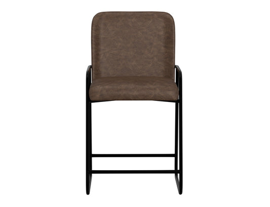 IFD - Comala - Wooden Frame & Metal Base, 24in Upholstered Barstool - IUP800-BST24-212 view 2