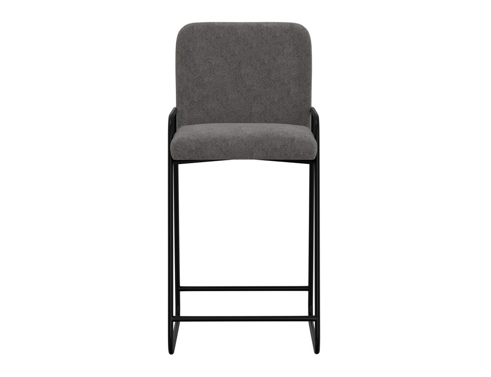 IFD - Comala - Wooden Frame & Metal Base, 30in Upholstered Barstool - IUP800-BST30-121 view 2