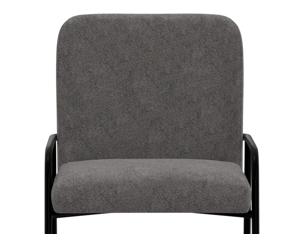 IFD - Comala - Wooden Frame & Metal Base, 30in Upholstered Barstool - IUP800-BST30-121 view 5