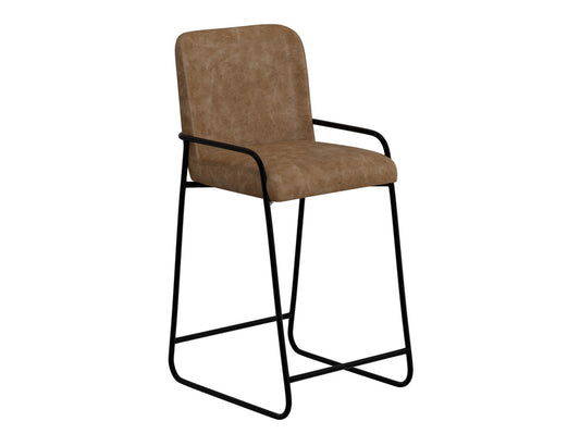 IFD - Comala - Wooden Frame & Metal Base, 30in Upholstered Barstool - IUP800-BST30-202 view 1