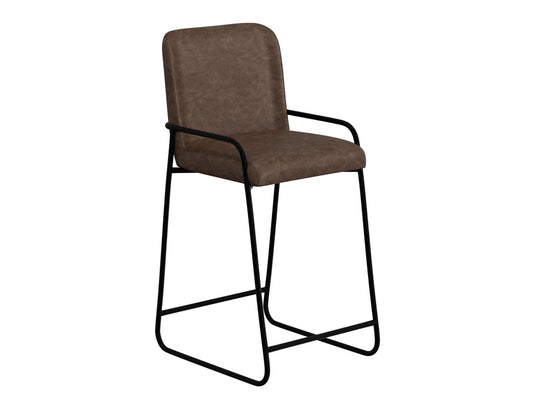 IFD - Comala - Wooden Frame & Metal Base, 30in Upholstered Barstool - IUP800-BST30-212 view 1